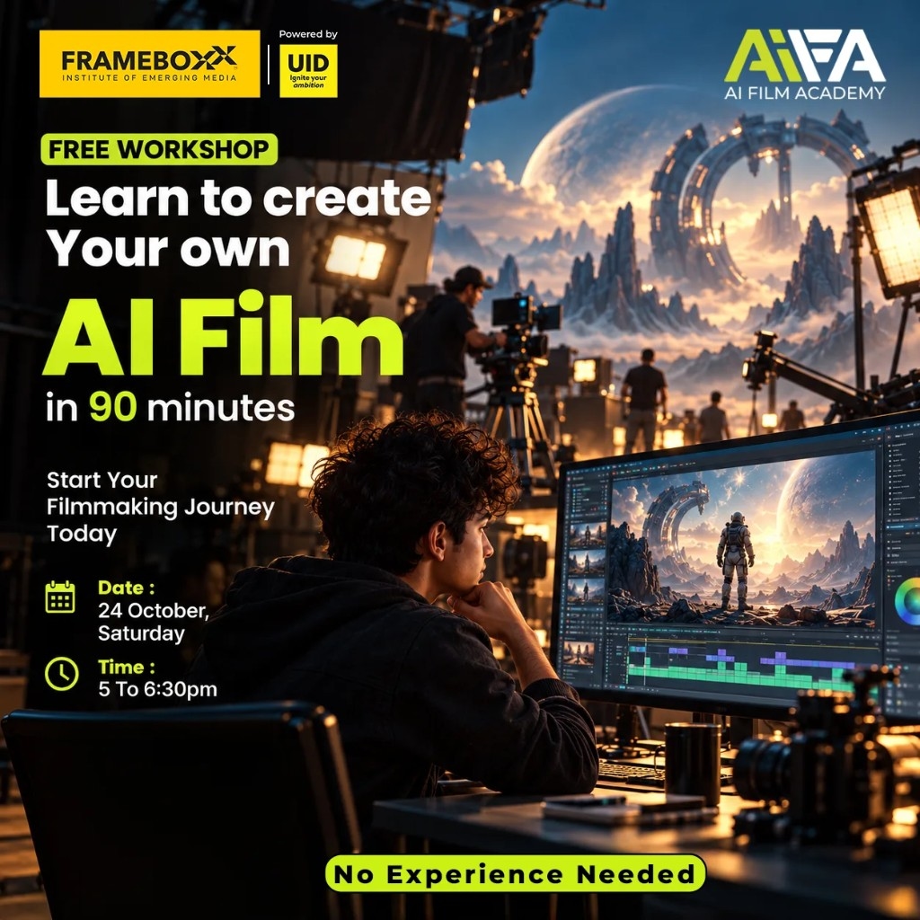 Free workshop — Learn to create your own AI Film in 90 minutes with Frameboxx and AIFA