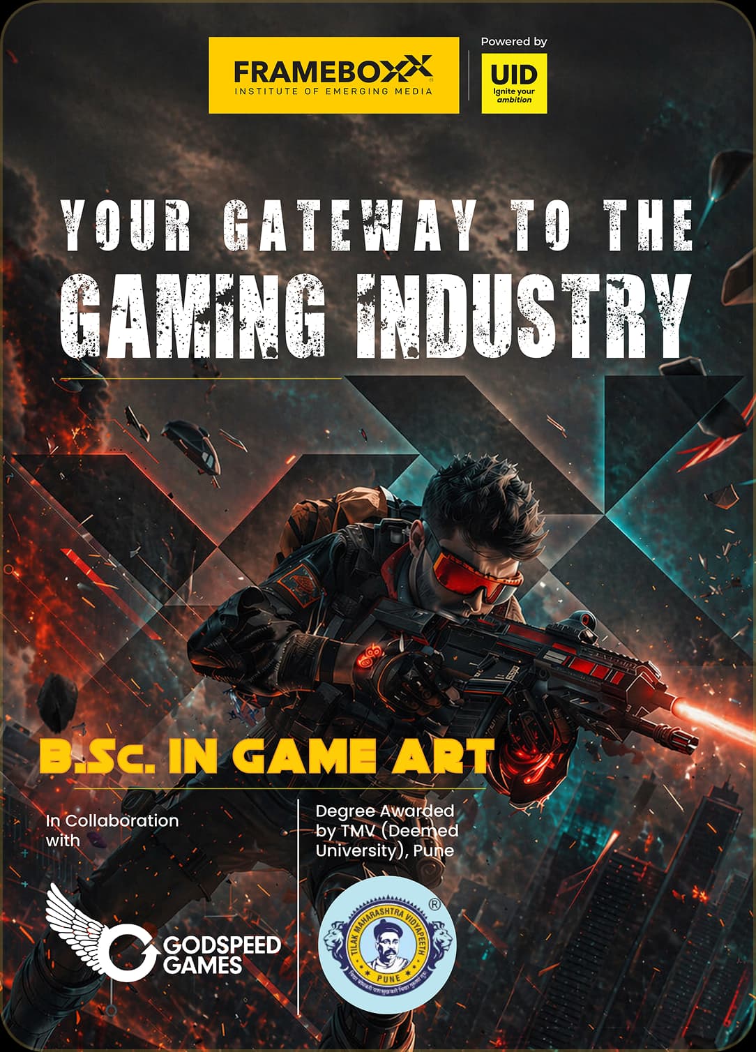 Godspeed Games B.Sc. in Game Art brochure cover