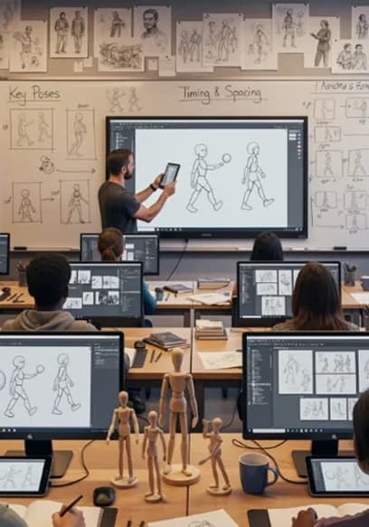 Students in a Frameboxx classroom