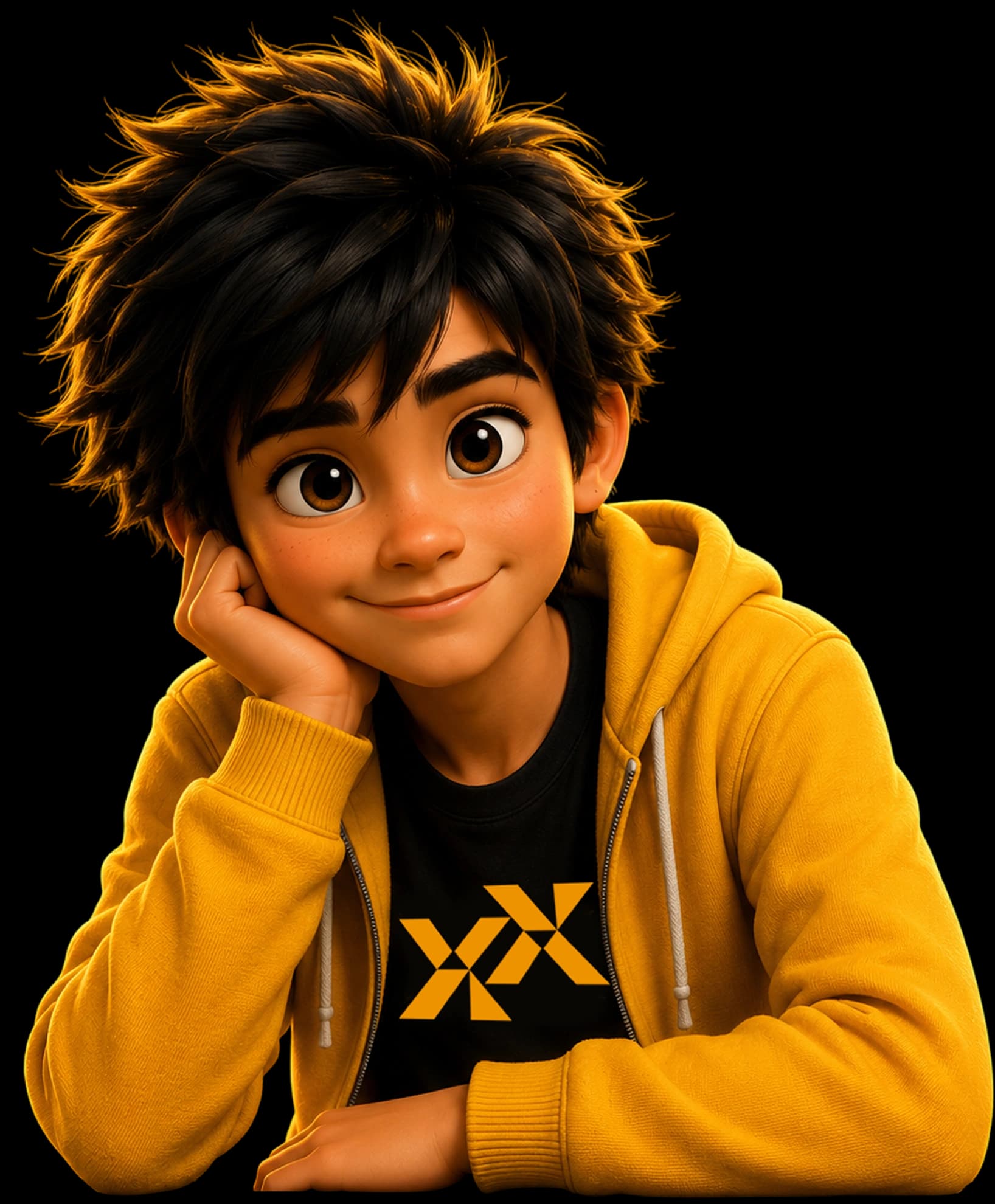 Friendly student character representing the game development learning journey