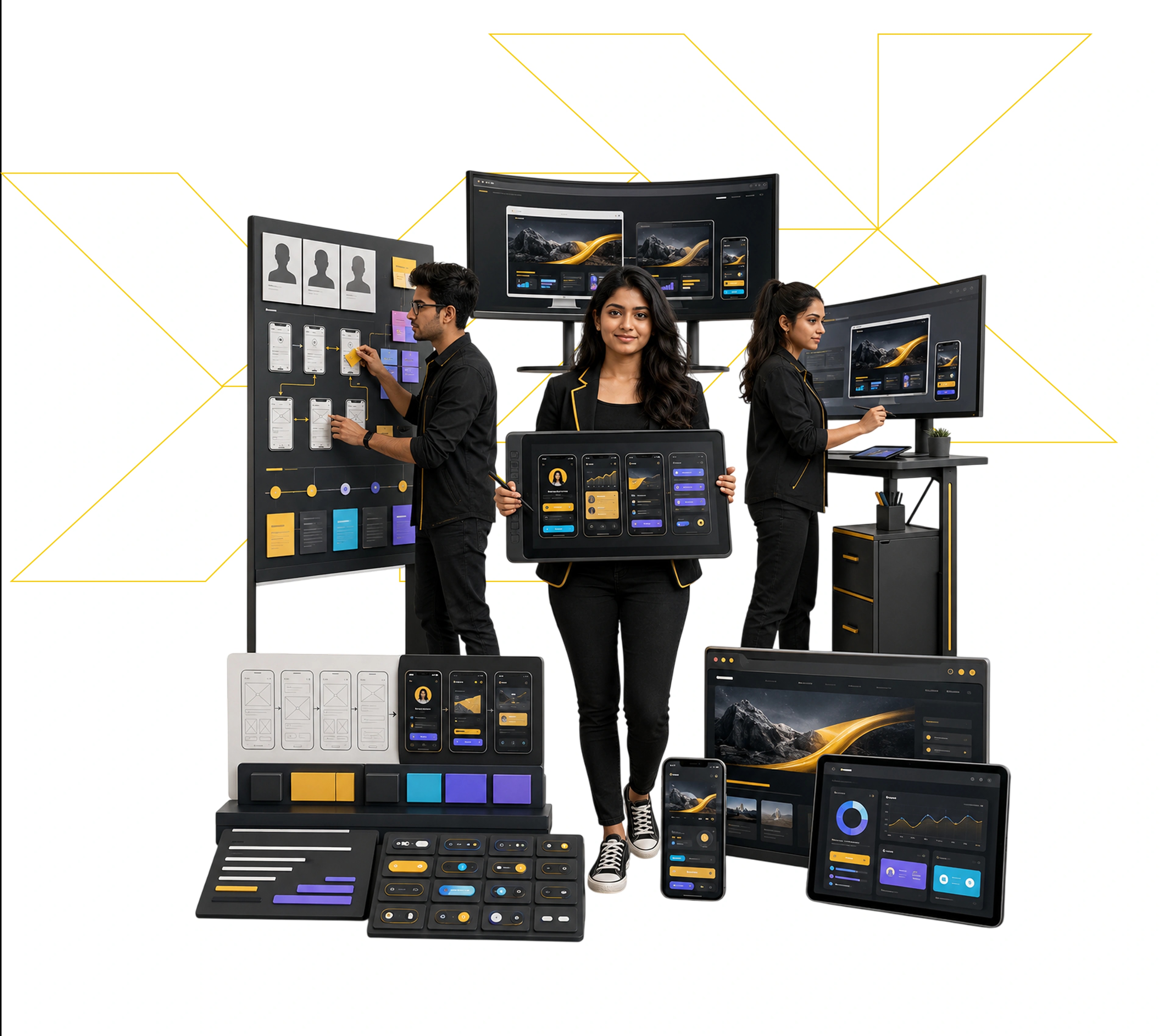 Course overview visual for Expert Program in Web & UI / UX Design