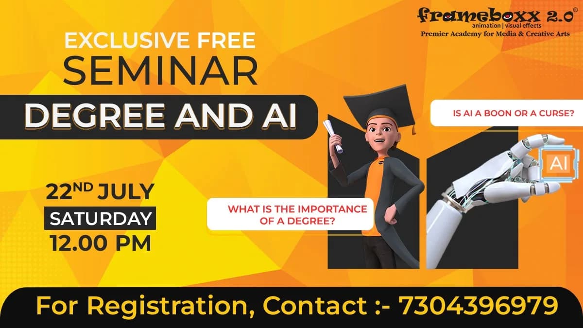 Frameboxx is a creative and technical course of animation, visual effects(VFX), graphics, gaming Institute.