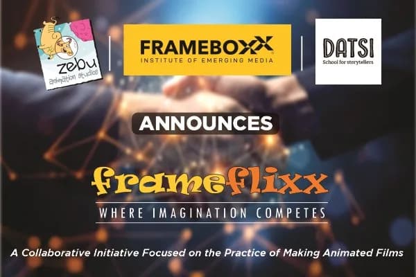 Zebu Animation Studios, DATSI School for Storytellers, and Frameboxx launch Frameflixx — a studio-led program where students make films, not just learn animation.