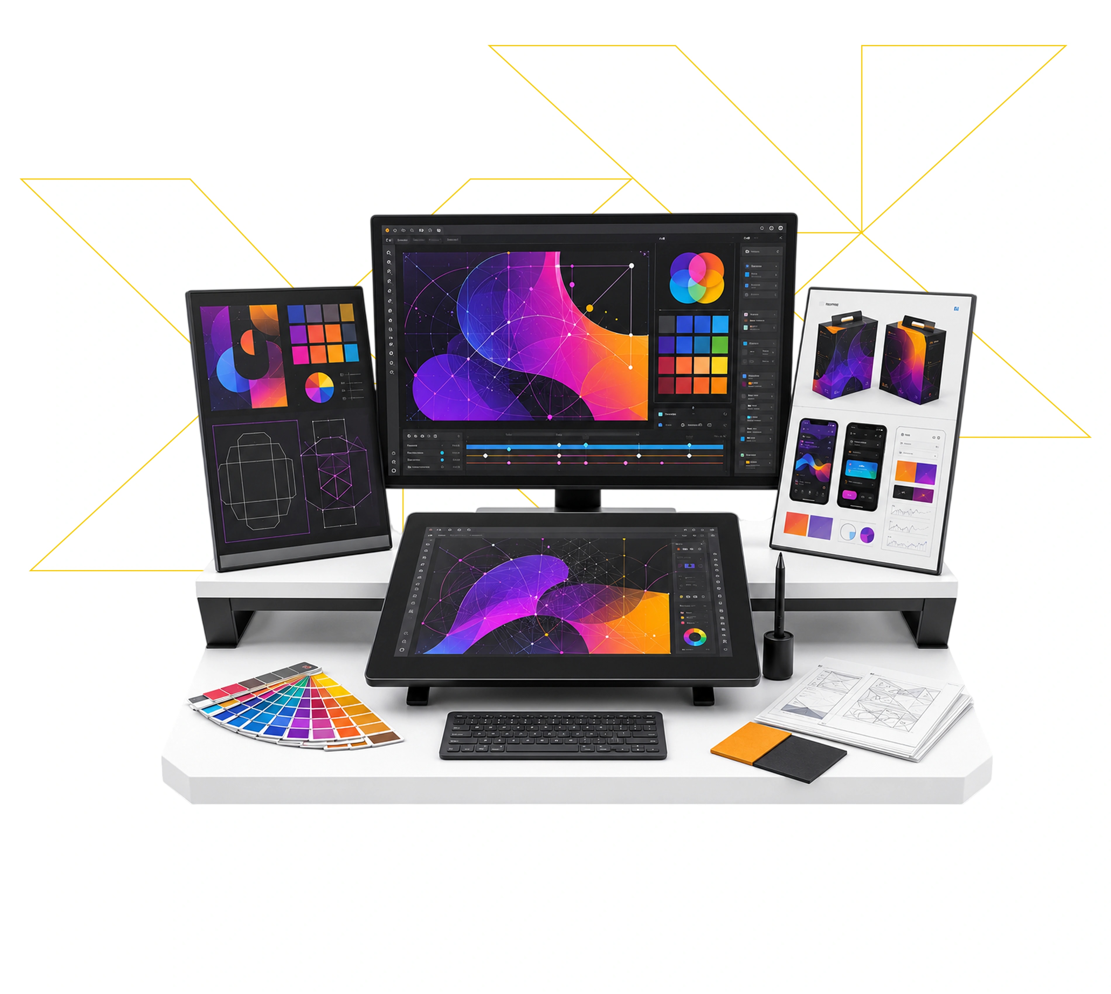 Course overview visual for Expert Program in Graphic Designing & Video Editing