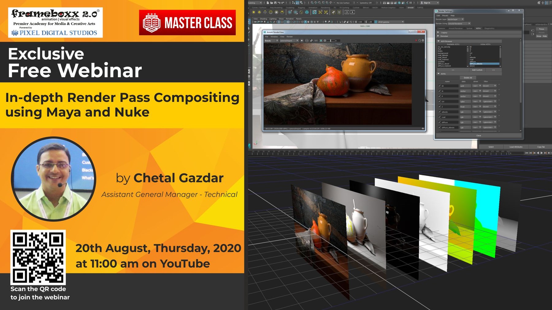 In-depth Render Pass Compositing using Maya and Nuke :: Frameboxx 